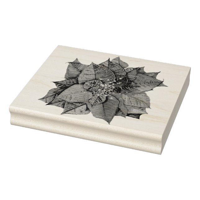 Sello De Caucho Flores para Navidad (Sello)