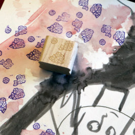 Sello De Caucho Flores pequeñas