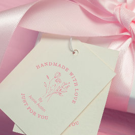 Sello De Caucho Flores silvestres hechas a mano Bouquet Wreath Bus