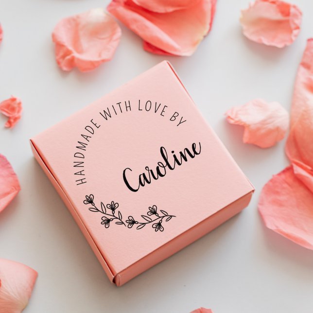 Sello De Caucho Flores silvestres simples hechas a mano con amor (Subido por el creador)