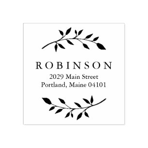 Sello De Caucho Foliage