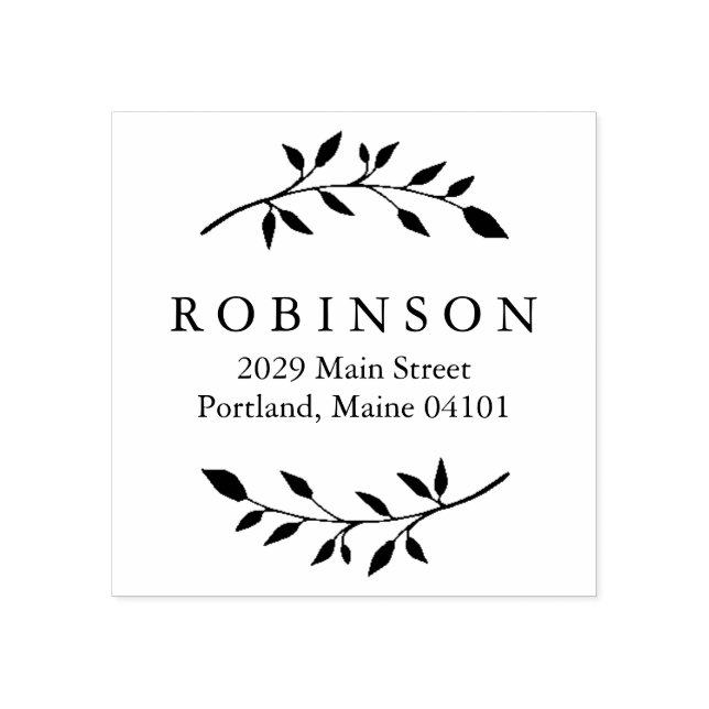 Sello De Caucho Foliage (Impresión)