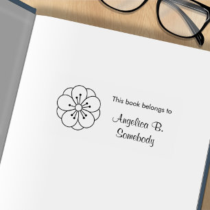 Sello De Caucho Folleto de flor Sakura Cherry Blossom