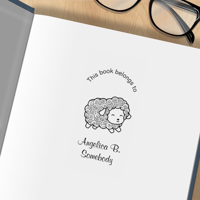 Sello De Caucho Folleto de Oveja de Oveja con Abrigo Curado (Subido por el creador)