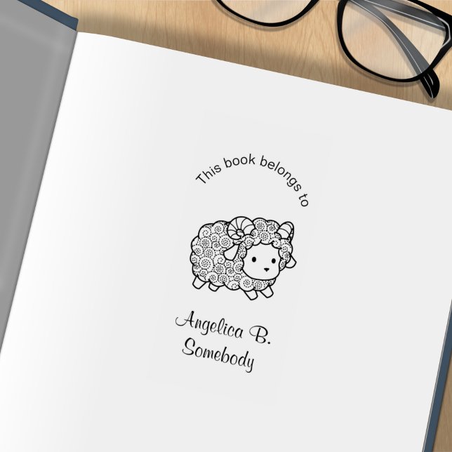 Sello De Caucho Folleto de raya de pequeña oveja con Abrigo (Subido por el creador)