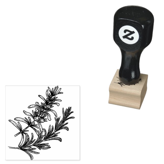 Sello De Caucho fondo blanco de hierba (Sellado)