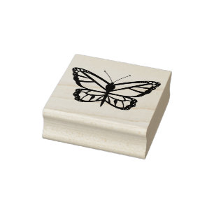 Sello De Caucho Forma de mariposa simple