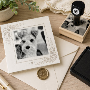 Sello De Caucho Foto de mascota personalizada