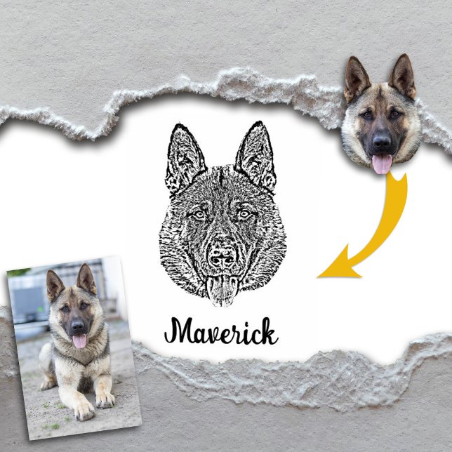 Sello De Caucho Foto de perro personalizada, Mascota (Subido por el creador)