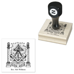 Sello De Caucho Freemason