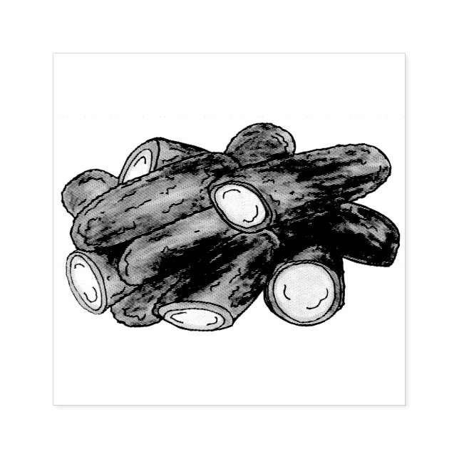 Sello De Caucho Fried Jalapeño Poppers Green Hot Jalapeno Pepper (Impresión)