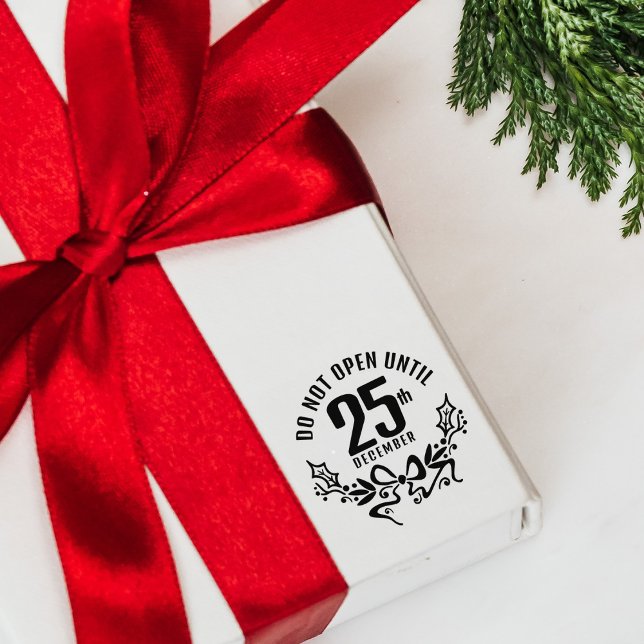 Sello De Caucho Funny No abre hasta el 25 de diciembre, Navidades (Subido por el creador)