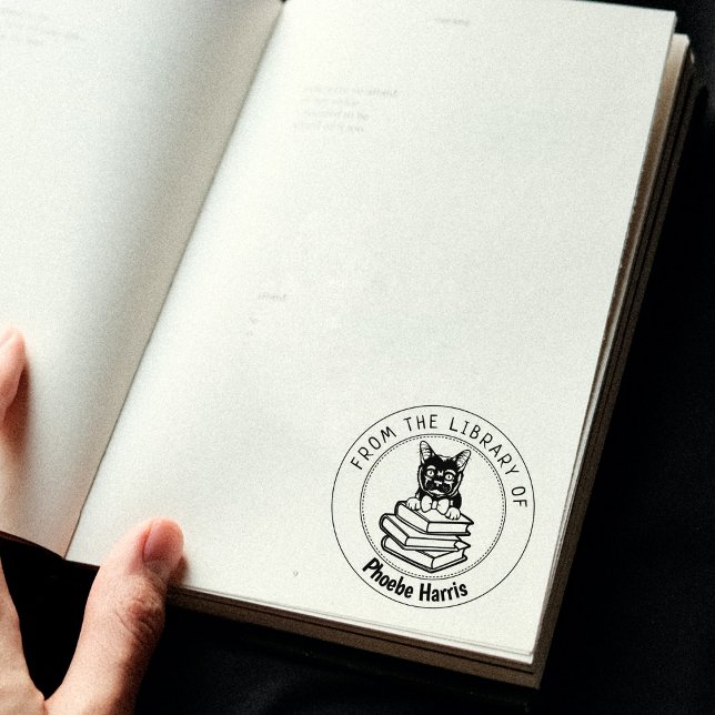 Sello De Caucho Gato de Bombay, libro de la biblioteca de (Subido por el creador)