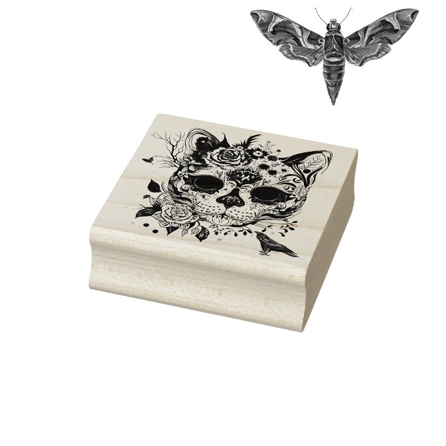 Sello De Caucho Gato de Halloween (Subido por el creador)