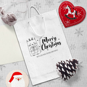 Sello De Caucho Gato de Navidades de corte