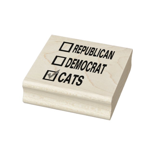 Sello De Caucho gatos demócratas republicanos gatos RUBBER STAMP (Sello)