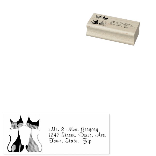 Sello De Caucho Gatos retro vintage El Gato (Sellado)