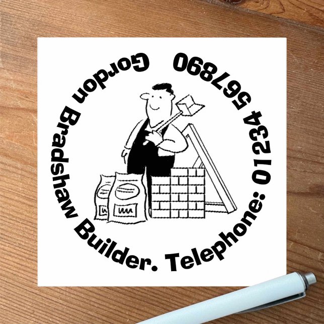 Sello De Caucho Generador general con materiales de construcción. (Subido por el creador)