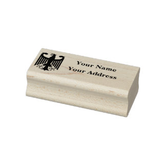 Sello De Caucho German Republic black eagle emblem address stamp