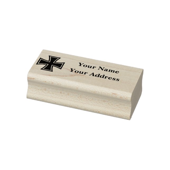Sello De Caucho German Republic iron cross emblem address stamp (Sello)