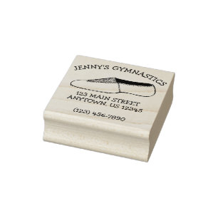 Sello De Caucho Gimnasia Acro Acrobacia Tumping Personalizado