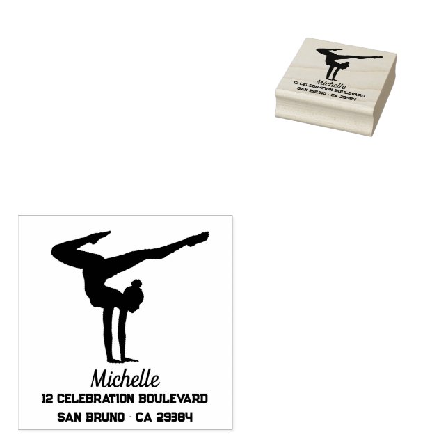 Sello De Caucho Gimnasia personalizada (Sellado)