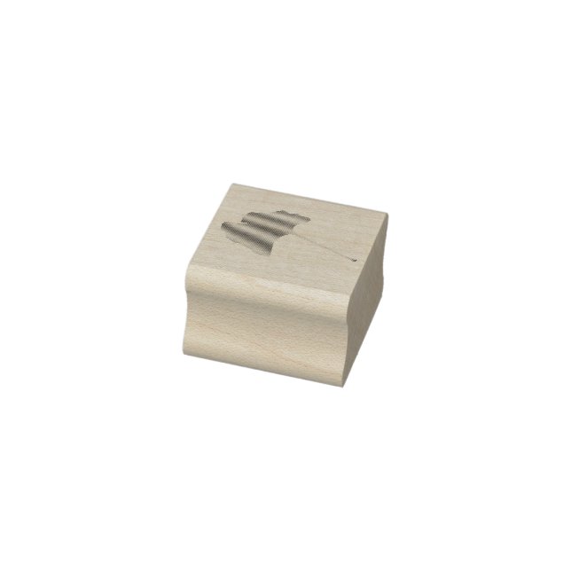 Sello De Caucho Ginkgo Biloba Leaf Stamp (Sello)