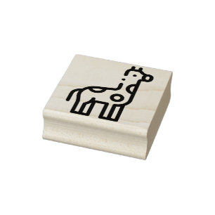 Sello De Caucho Giraffe
