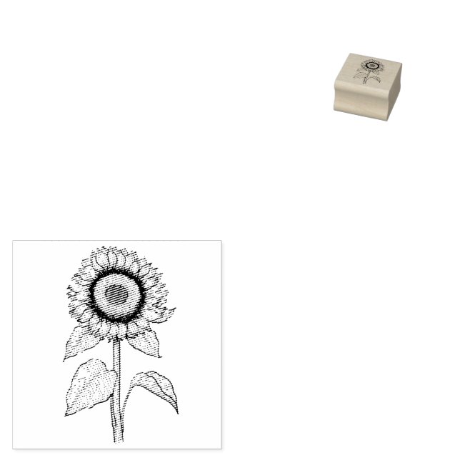 Sello De Caucho Girasol (Sellado)