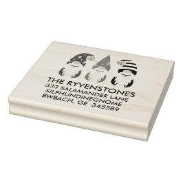 Sello De Caucho Gnomes de Navidades divertidos