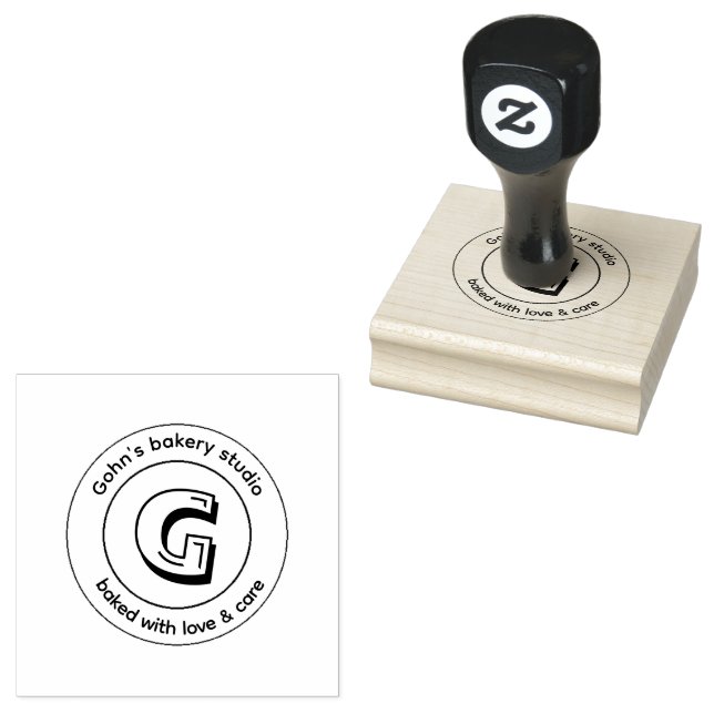 Sello De Caucho Gohn's Bakery Studio Custom Stamp (Sellado)
