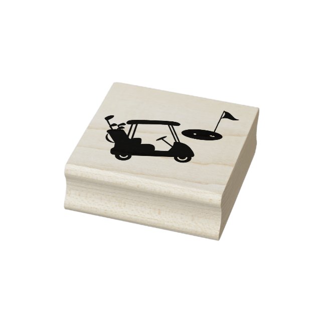 Sello De Caucho Golf cart & clubs (Sello)