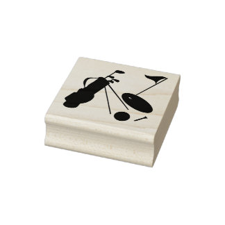 Sello De Caucho Golf clubs, ball & tee