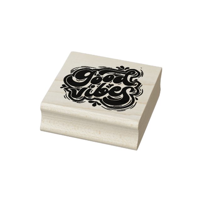 Sello De Caucho Good Vibes Rubber Stamp (Sello)
