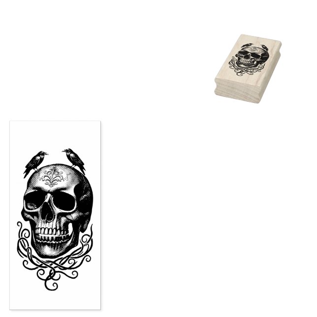 Sello De Caucho Gothic Vintage Art Design (Sellado)