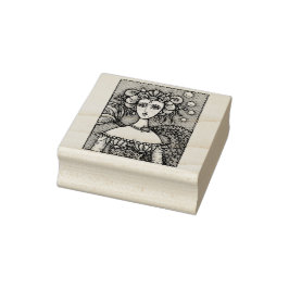 Sello De Caucho GÓTICO MERMAID FANTASY STAMP DE GOMA *Personalizar