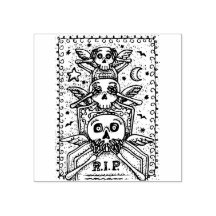 GÓTICO NO VE NINGÚN MALO, CEMETERO SKELETON RUBBER