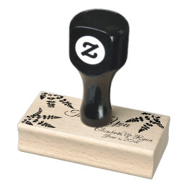 Sello De Caucho Gracias, Helechos Botánico Personalizado