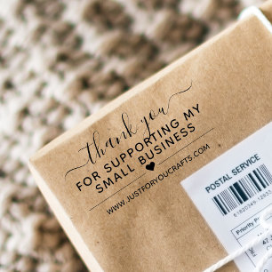 Sello De Caucho Gracias Por Apoyar Mi Sitio Web Para Pequeñas Empr