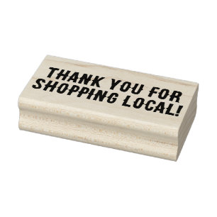 SELLO DE CAUCHO ¡GRACIAS POR COMPRAR EN NEGOCIOS LOCALES!