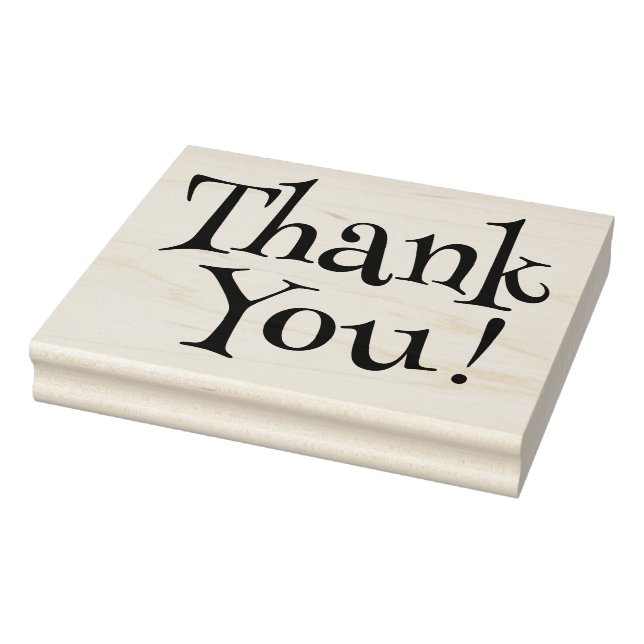 Sello De Caucho Gracias retro grande (Sello)