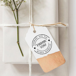 Sello De Caucho Gracias y corazones hechos a mano con amor persona