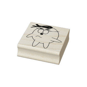 Sello De Caucho Graciosa estampilla de arte fantasma personalizado