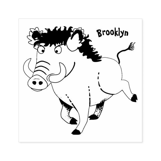 Sello De Caucho Gracioso ilustracion de personalizado de afeitar d (Impresión)