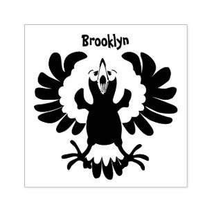 Sello De Caucho Gracioso ilustracion de personalizado magpie austr