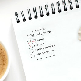 Sello De Caucho Grado de Homework para docentes Personalizados mod