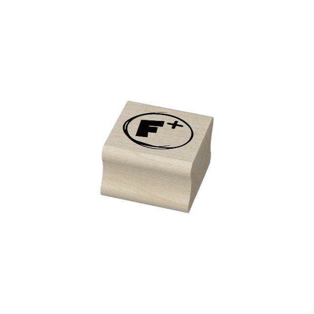 SELLO DE CAUCHO GRADO ESCOLAR F PLUS RUBBER STAMP (Sello)