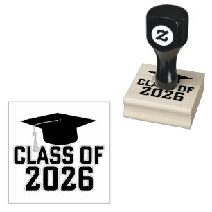 Sello De Caucho Graduación de la promoción 2026 de Letterman