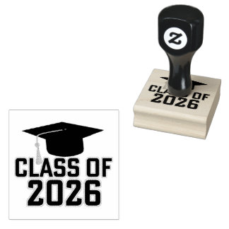 Sello De Caucho Graduación de la promoción 2026 de Letterman