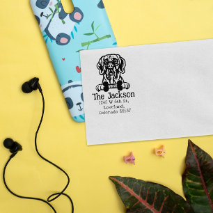 Sello De Caucho Gran Perro Danés, Dirección De Regreso,